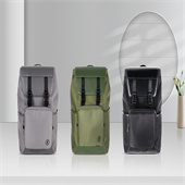 通過Bsci驗(yàn)廠定制水洗尼龍水松料背包 可拆卸前袋 pu皮翻蓋平臺展業(yè)電腦包